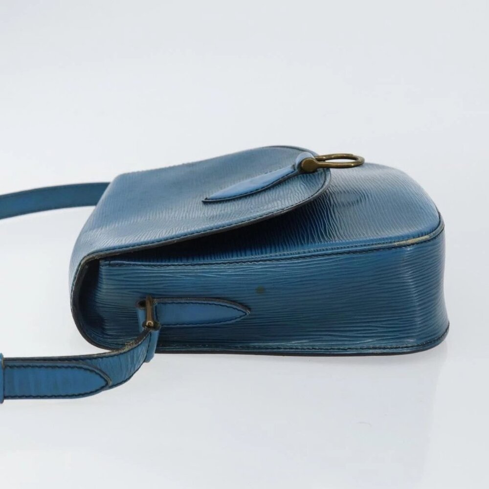 LOUIS VUITTON Epi Saint Cloud GM Shoulder Bag Toledo Blue M52195 LV Auth 142604 - Picture 7 of 16